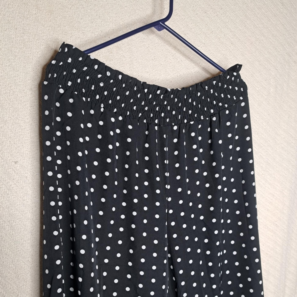 Black and White Wide Legged Pants